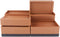 Ronyme Bed Risers or Adjustable Furniture Risers -8, 5 or 3 Inches Stackable Heavy Duty Risers for Soft,Bed,Table and Chair Supports up to 1300 lbs (4 Pack,Brown)