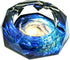 Senliart Crystal Weed Ashtray for Cigarettes, Beautiful Ash Tray, Outdoors & Indoors 4.5" (Starry2)