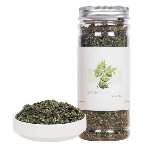 Natural Mulberry Leaf Tea,Organic Sun-Dried Mulberry Loose Leaves,Loose Leaf Tea,Slice Chinese Flora Herbal,Sang Ye-100G