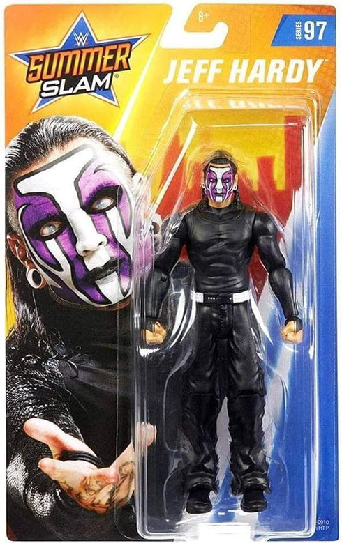 WWE SummerSlam Jeff Hardy Action Figure in 6-inch Scale with Articulation & Ring Gear Series #97