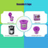 Brew Addicts 4 Reusable K-Cups Filter - for Keurig 1.0 Brewers, Eco-Friendly Universal Fit Refillable Single Cup Coffee Filters, Stainless steel Mesh Filter, Purple