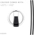 Simple Modern Tumbler with Clear Flip Lid and Straw | Reusable Insulated Water Bottle Stainless Steel Travel Mug | Slim Cruiser Collection | 32oz, Design: Lunar