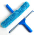 JSMASTER Professional Window Cleaning Combo Squeegee and Microfiber Window Washer with Long Handle 14" 35cm 1pack