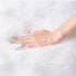 Ashler Ultra Soft Faux Sheepskin Fur Rug White Fluffy Area Rug Shag Rug Carpets for Bedroom Living Room, 2 x 3 Feet