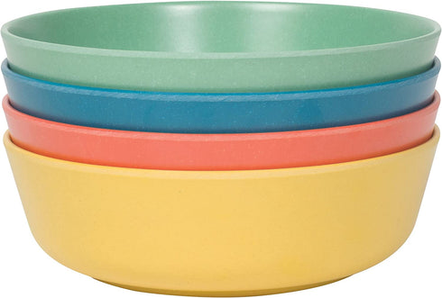 Now Designs Ecologie Dinner Bowls, Set of Four, Fiesta Colors