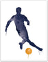 Soccer Wall Art Prints - Particle Silhouette Set of 2 (11x14) Poster Photos - Man Cave- Bedroom Decor - Kids - Paint