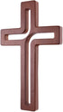 4Soul Wall Cross | Wooden Cross For Wall | Home wall decor | Decorative Hanging Cross 10 Inch (Brown)
