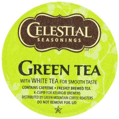 Celestial Seasonings Authentic Green Tea, K-Cup Portion Pack for Keurig K-Cup Brewers, 24-Count