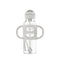 Dr. Brown’s® Milestones™ Narrow Sippy Straw Bottle with 100% Silicone Handles, 8oz/250mL, Gray, 1 Pack, 6m+