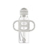 Dr. Brown’s® Milestones™ Narrow Sippy Straw Bottle with 100% Silicone Handles, 8oz/250mL, Gray, 1 Pack, 6m+
