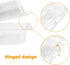 100Pcs Clear Plastic Take Out Containers,Square Hinged Food Container,Disposable Clamshell Dessert Trays Holders Boxes for Cake,Salad,Sandwiches,Hamburger,Pasta,Chips,5 x 4.7 x 2.8 Inch