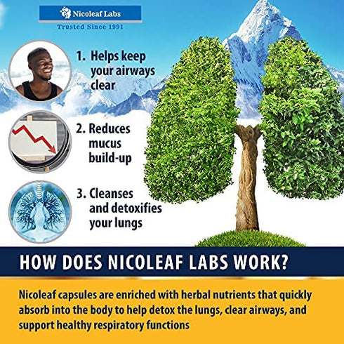 Smoker's Cleanse - Quit Smoking Aid & Respiratory Support - Made in USA - Lung Cleanse and Detox for Smokers - Start New Life Today with All-Natural Lung Support Supplement - Vegan-Friendly -60 caps