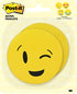 Post-it Printed Notes, 2 Pads/Pack, 30 Sheets/Pad, 3x3 in, Emoji designs, 4 alternating faces (BC-2030-EMOJI) , Yellow