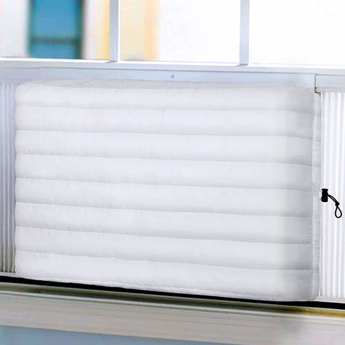 FILORA Indoor Air Conditioner Cover Window AC Units Covers for Inside 21 x 15 x 3.5 inches(L x H x D) White