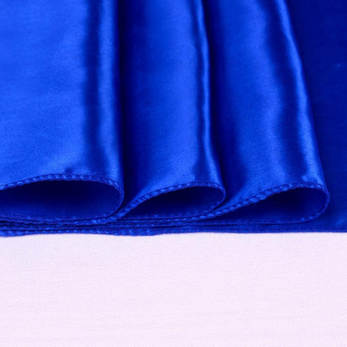 LGHome Pack of 10 Wedding 12 x 108 inch Satin Table Runner for Wedding Banquet Decoration- Royal Blue