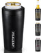 4 in 1 Insulated Slim Can Cooler for 12 OZ Cans and Beer Bottle - Keep 8 Hours Cold, Easy to Hold - Stainless Steel Can Holder, Double Walled Can Insulator for Hard Seltzer and More