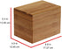 Oceanstar Bamboo Recipe Box with Divider, Natural, 6.80" W x 4.90" D x 5.10" H