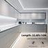Olafus White LED Strip Lights, 32.8ft Dimmable Vanity Lights, 6000K Daylight 12v LED Light Strip, 10m Cuttable Tape Lights, Ambient Lighting Tape for Bedroom TV Cabinet Stair Mirror(600 LEDs 2835)