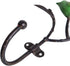SOFFEE DESIGN 2 Packs Coat Hooks Wall-Mounted Hanging Metal Rack, Heavy Duty Tree Branch & Birds Key Holder, Vintage Farmhouse Coat Hooks for Towels, Hats, Scarves - Green