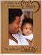 KATE POSH - So There is This boy He Kinda Stole My Heart. He Calls me Daddy. Engraved Natural Wood Picture Frame, Birthday, Best Dad Ever, New Dad Gifts (4x6-Vertical)