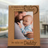 KATE POSH - So There is This boy He Kinda Stole My Heart. He Calls me Daddy. Engraved Natural Wood Picture Frame, Birthday, Best Dad Ever, New Dad Gifts (4x6-Vertical)