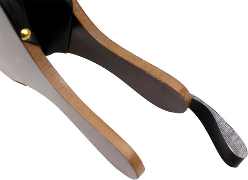 DYWISHKEY Bellows, Fireplace Bellows 15 Inch x 6.5 Inch, Air Bellow Fireplace Blower Leather Bellows Fire Bellows for Fireplaces, BBQ and Camping, Bellow with Hanging Leather Strap