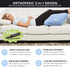 Contour 2-in1 Inflatable Leg & Knee Relief Support Cushion - Wedge Pillow Gently Elevates Legs to Relax Muscles & Comfort Swelling