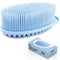 Avilana Exfoliating Silicone Body Scrubber Easy to Clean, Lathers Well, Long Lasting, And More Hygienic Than Traditional Loofah (Blue)