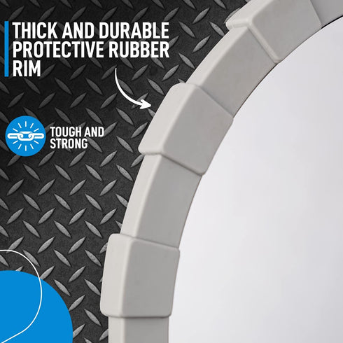 Heavy-Duty Fogless Mirror for Shower | Durable Anti Fog Shower Mirror for Shaving | with Razor Holder and Extra Anti-Fog Solution