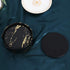 Coasters for Drinks, 6 Pieces / Set of Leather Gold Coasters, Protect Your Desk from Spills, Very Suitable for Living Room, Coffee Table and Office Desk