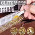 3600pcs Metal Sunlight/Gold Round Rhinestones 1.8-4mm Flatback for Manicure, 6 Multi Sizes Nail Art Shine Crystal Gem Diamond Bling Set with Tweezer and Pickup Pencil