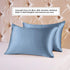 Ravmix 21Momme Silk Pillowcase for Hair and Skin with Hidden Zipper, Both Sides 100% Mulberry Silk, 1PCS, Standard Size 20×26inches, Flint Blue