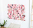 Artivo Pink Aesthetic Wall Collage Kit, 100 Set 4x6 inch, Room Decor for Teen Girls, Pastel Pink Wall Art Print, Dorm Photo Collection, Small Posters for Room Aesthetic