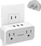 2 Prong to 3 Prong Outlet Adapter, TESSAN US to Japan Plug Adapter with 2 Outlets 3 USB Wall Charger, Travel Power Splitter for USA to Japanese Canada Mexico Philippines Peru, Type A