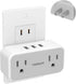 2 Prong to 3 Prong Outlet Adapter, TESSAN US to Japan Plug Adapter with 2 Outlets 3 USB Wall Charger, Travel Power Splitter for USA to Japanese Canada Mexico Philippines Peru, Type A