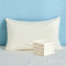 Koreyoshi 4 Pack Ultra Soft Microfiber Cooling Pillow Cover/Pillowcases Standard Size -Hypoallergenic Pillow Cover - Envelope Closure - Wrinkle, Fade, Stain Resistant (Standard 20"x 26", Beige)