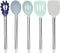 Cook with Color Silicone Cooking Utensils, 5 Pc Kitchen Utensil Set, Easy to Clean Silicone Kitchen Utensils, Cooking Utensils for Nonstick Cookware, Kitchen Gadgets Set (Ombre Blue)