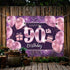 PAKBOOM Happy 90th Birthday Banner Backdrop - 90 Birthday Party Decorations Supplies for Women - Pink Purple Gold 4 x 6ft