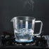 Goeielewe Glass Measuring Cup with Lid, Graduated Beaker Mug with Handle, Borosilicate Glass V-Shaped Spout Microwave Safe Scales Milk Cup for Cooking Baking (2cup/16oz/500ml)