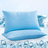 LUXEAR Cooling Pillowcases, Ultra Cool Pillow Cases with Stretch Japanese Q-max 0.55 Arc-Chill Cooling Fiber, Anti-Static Standard & Queen Size Cold Pillowcases for Hair Skin Night Sweat Hot Sleeper