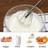 Eggbeater, Semi-Automatic Manual Eggbeater, Stainless Steel Semi-automatic Rotary Eggbeater, Hand-Push Rotary Mixer, Semi-Automatic Eggbeater Use to Eggs, Flour, Milk, Cream and Coffee 3 Pack