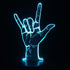 3D Optical Illusion I Love You Sign Language LED Hologram Night Light USB Operated Romantic Valentine' Day Party Decoration