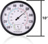 LUCKUP 10" Large Outdoor Thermometer for Patio/Home Outside Wall Decorative Hygrometer Weather Temperature Monitor No Battery Needed with Large Numbers to Read