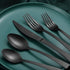 Bestdin 20-Piece Matte Black Silverware Set, Premium Stainless Steel Flatware Cutlery Set for 4, Spoons and Forks Set Includes Knife/Fork/Spoon, Dishwasher Safe