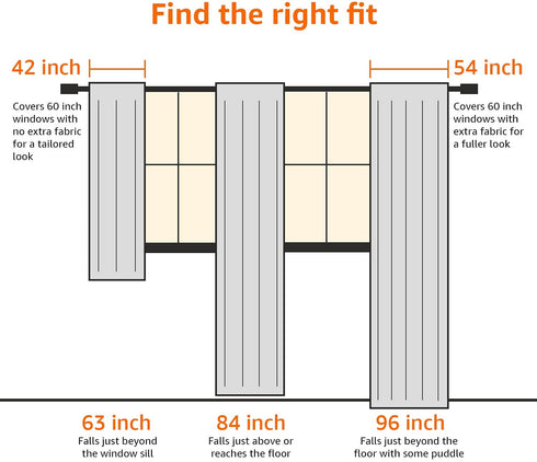 Amazon Basics Room Darkening Blackout Window Curtains with Tie Backs Set - 42 x 84-Inch, Taupe, 2 Panels