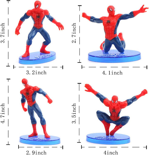 7 pcs Spider cake topper, spider themed party supplies, kids birthday cake decoration