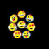 12 pack Emoji | Emoticon Light-Up YOYOs, variety of faces and impressions, Ultimate idea for Party Favors / Birthday Giveaways