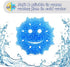Scrub Daddy Sponge Set - Winter Shapes - Non Scratch Scrubbers for Dishes and Home, Odor Resistant, Temperature Controlled, Soft in Warm Water, Firm in Cold, Deep Cleaning, Dishwasher Safe, 3ct