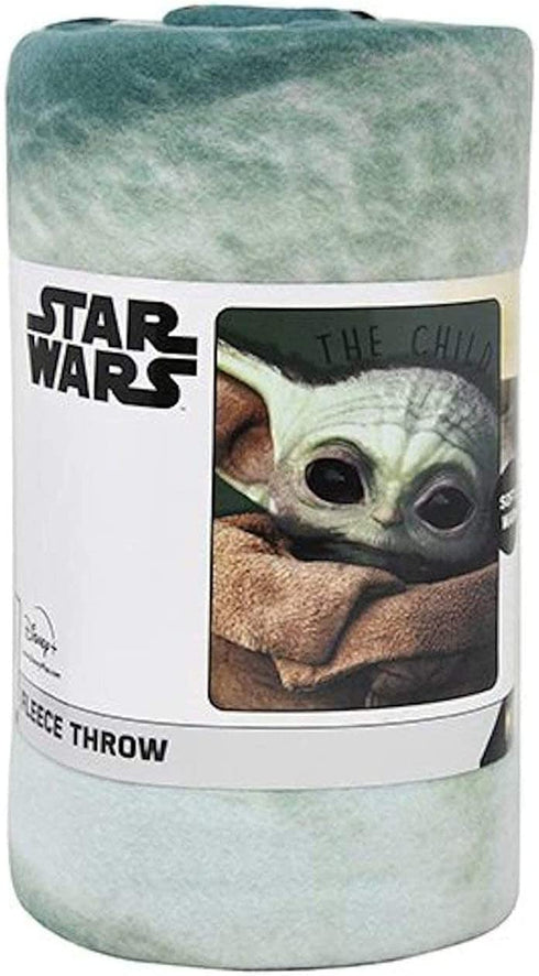 Star Wars Mandalorian Baby Yoda The Face Throw Blanket
