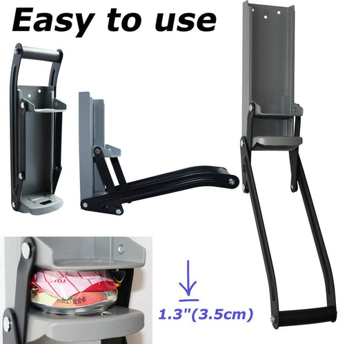 DIKOO Wall-Mounted Can Crusher for Recycling - Can Smasher with Plastic Bag for Aluminum Cans, Soda, Beer Can Crusher for Recycling Can. Suitable for 12 Oz. and 16 Oz. Cans (16OZ, Silver)